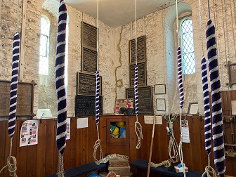 Set of Maypole Bells Tower Ropes installed in bell tower
