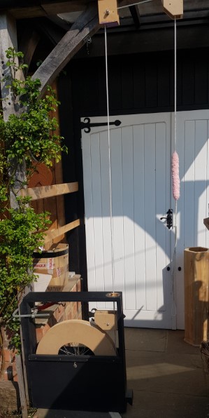 First pre-production installation of the Maypole Bells home dumbbell