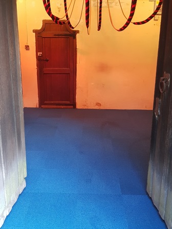 New flooring at St John the Baptist, Tunstall, Sittingbourne Kent